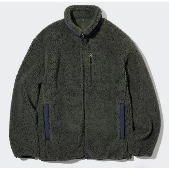 Uniqlo Windproof Outer Fleece Jacket (Olive) UNISEX Large - Picture 16 of 16